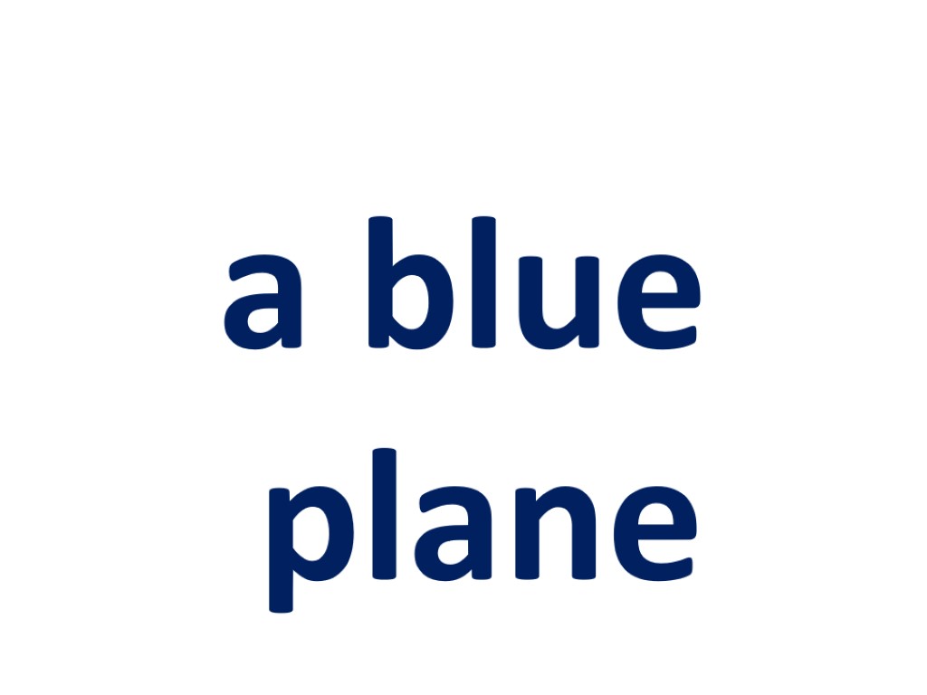 a blue plane